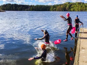 Sofia var vänlig nog att låta oss andra hoppa i först. ;)